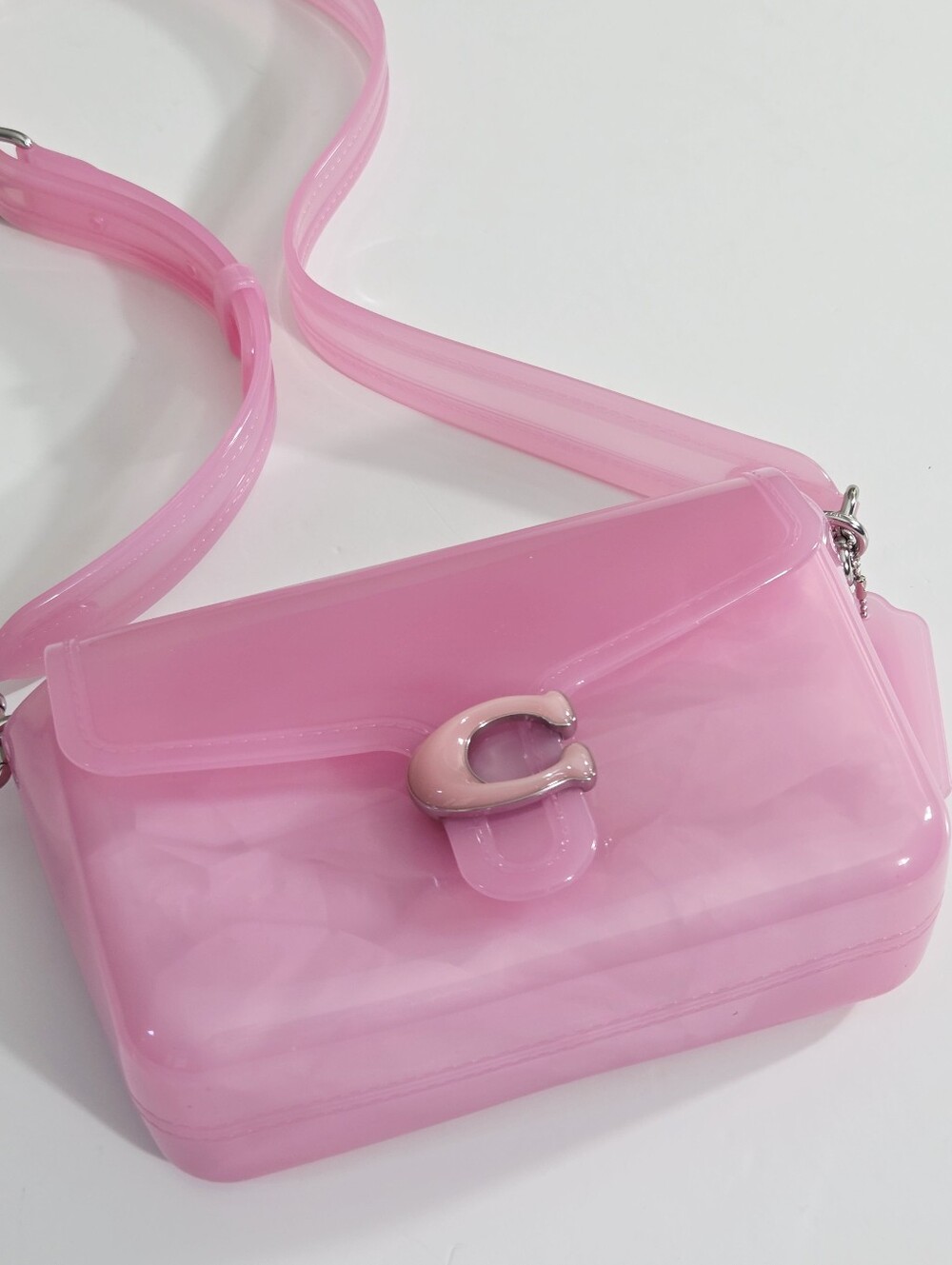 EXCELLENT RARE COACH JELLY TABBY BAG - BRIGHT PINK - Picture 8 of 11